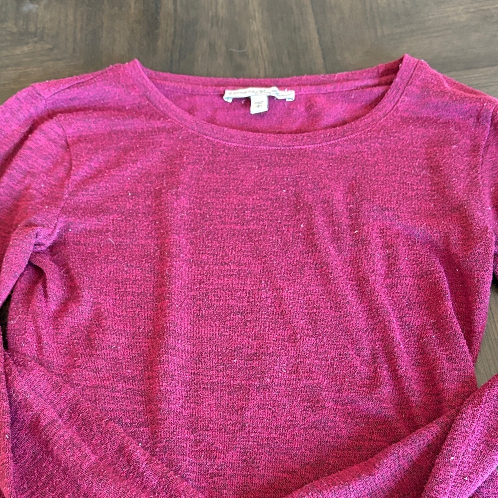 Express Women's Berry Long Sleeve Sweatshirt